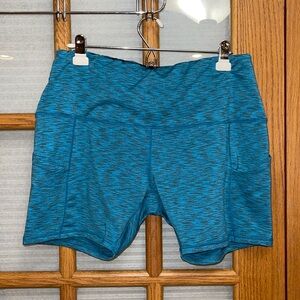EUC ODODOS 2XL Leggings 6” Shorts Blue